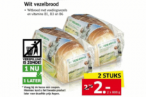 merkloos bij lidl wit vezelbrood 800gram