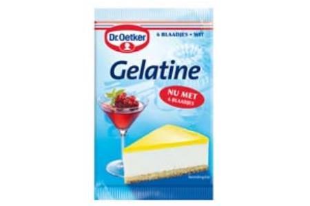 dr. oetker gelatine witte blaadjes