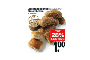 zesgranenpuntjes of sesambollen