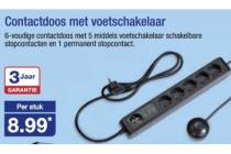 contactdoos met voetschakelaar