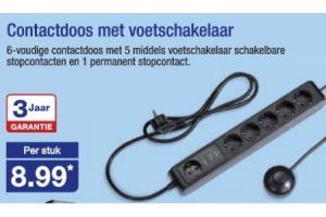 contactdoos met voetschakelaar