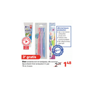 etos tandenborstels en tandpasta