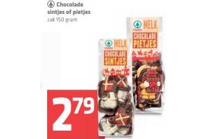 spar chocolade sintjes of pietjes