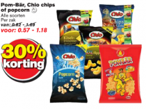 pom bar chio chips of popcorn