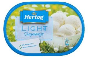 hertog slagroomijs light