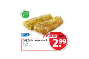 plus gemarineerde visfilets