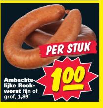 ambachtelijke rookworst