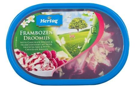 hertog frambozen droomijs