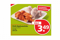 plus kipdrumsticks naturel of gekruid per kilo