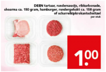 deen diverse vleessoorten