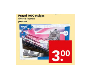 puzzel 1000 stukjes