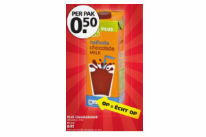 plus chocolademelk alle pakken a 1 liter