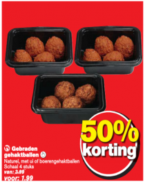 gebraden gehaktballen