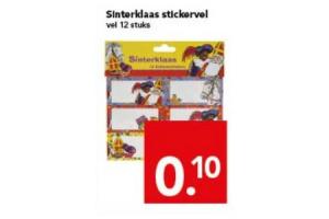 sinterklaas stickervel