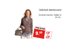 gebreid damesvest