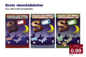 grote chocoladeletter