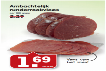 ambachtelijk runderrookvlees