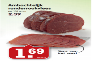 ambachtelijk runderrookvlees