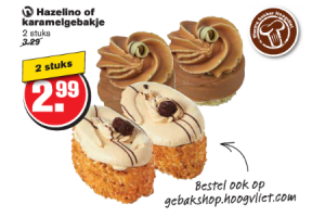 hazelino of karamelgebakje