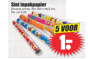 dirk sint inpakpapier