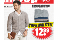 heren kabelvest