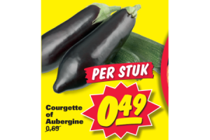 aubergine of courgette