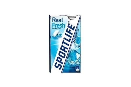 sportlife real fresh filled gum peppermint