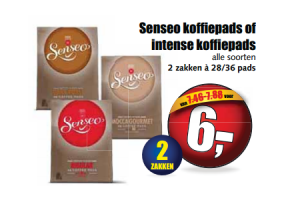 senseo koffiepads of intense koffiepads