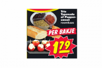 trio tapenade of peppersweet roomkaas