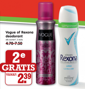 vogue of rexona deodorant