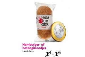 hamburger  of hotdogbroodjes