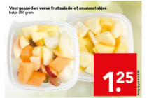 voorgesneden fruitstukjes
