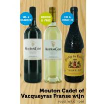 mouton cadet of vacqueyras franse wijn
