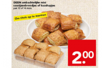 deen saucijzenbroodjes en kaashapjes