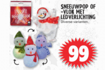 sneeuwpop of vlok  met led verlichting