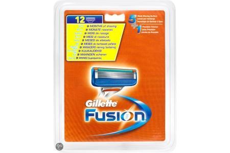 gillette fusion manual scheersysteem losse scheermesjes 12