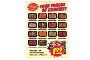 fondue  of gourmetvlees