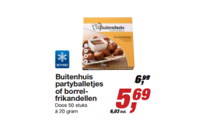 buitenhuis partyballetjes of borrelfrikandellen