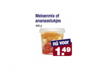 meloenmix of ananasstukjes
