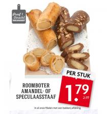 roomboter amandel  of speculaasstaaf