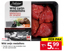 wild zwijn medaillons