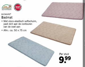 mooi holte Wacht even Miomare badmat voor €9,99 - Beste.nl