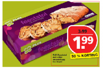 plus feeststol met echte amandelspijs