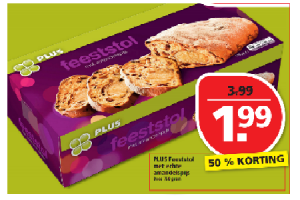 plus feeststol met echte amandelspijs