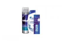 gillette scheerschuim of gel oral b tandpasta of tandenborstel of headshoulders shampoo