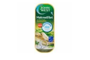 john west wilde makreelfilets in zonnebloemolie