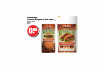 flemmings cheese burgers of hot dogs