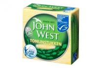 john west tonijnstukken in zonnebloemolie msc