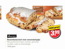 roomboterstol met amandelspijs