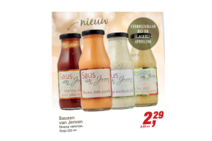sauzen van jeroen diverse varianten